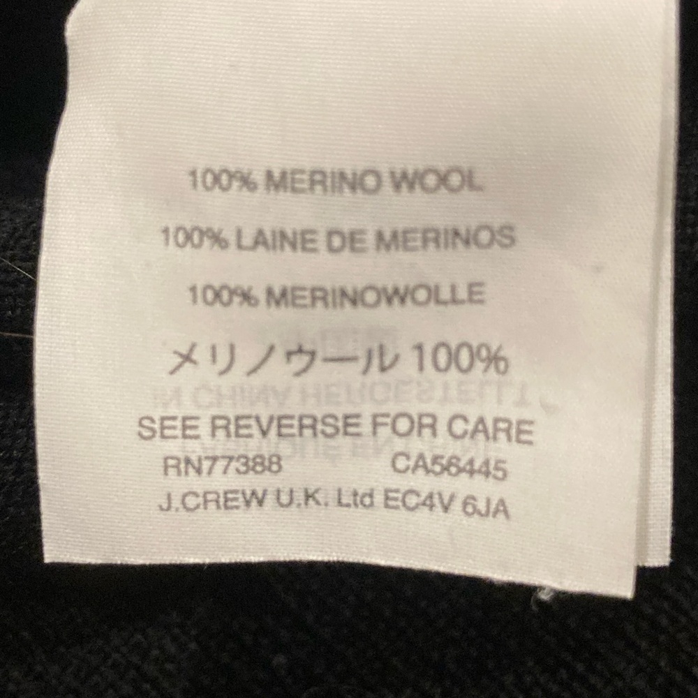 2 J. Crew Womens 100% Merino Wool Pull Over Round Neck XS Shirts 1 Blk 1 Maroon - Picture 8 of 16